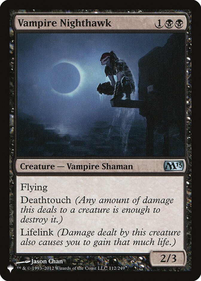 Vampire Nighthawk, The List Card Art