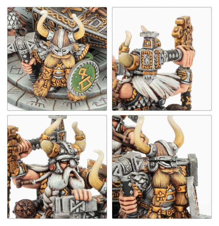 Warhammer: The Old World - Dwarfen Mountain Holds - Runelord with Anvil of Doom