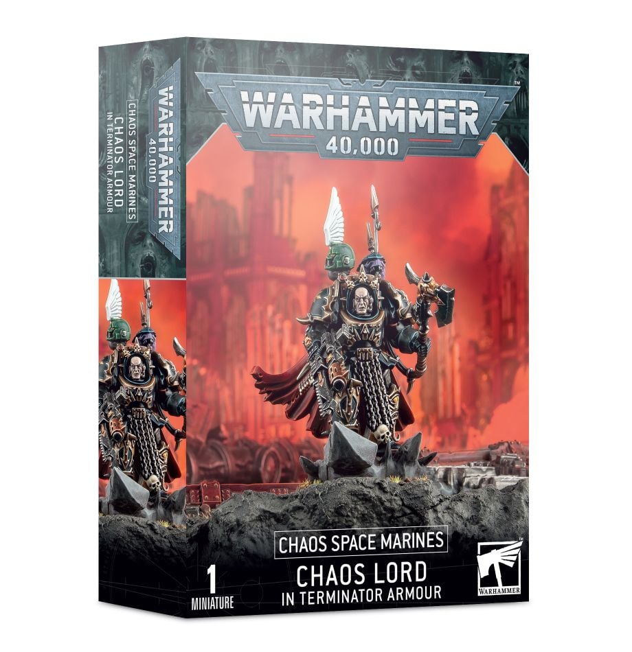 Warhammer: 40K - Chaos Space Marines - Chaos Lord / Sorcerer in Terminator Armour