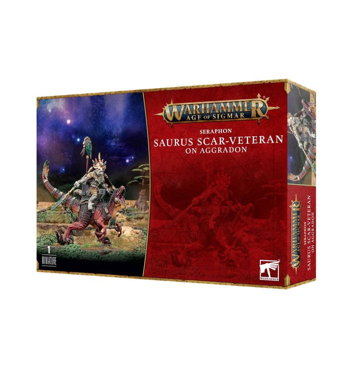 Warhammer: Age of Sigmar - Seraphon - Saurus Scar-Veteran on Aggradon
