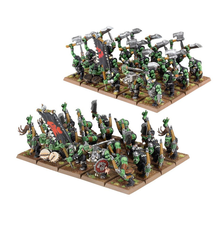 Warhammer: The Old World - Orc & Goblin Tribes - Orc Boyz & Arrer Boyz Mobs