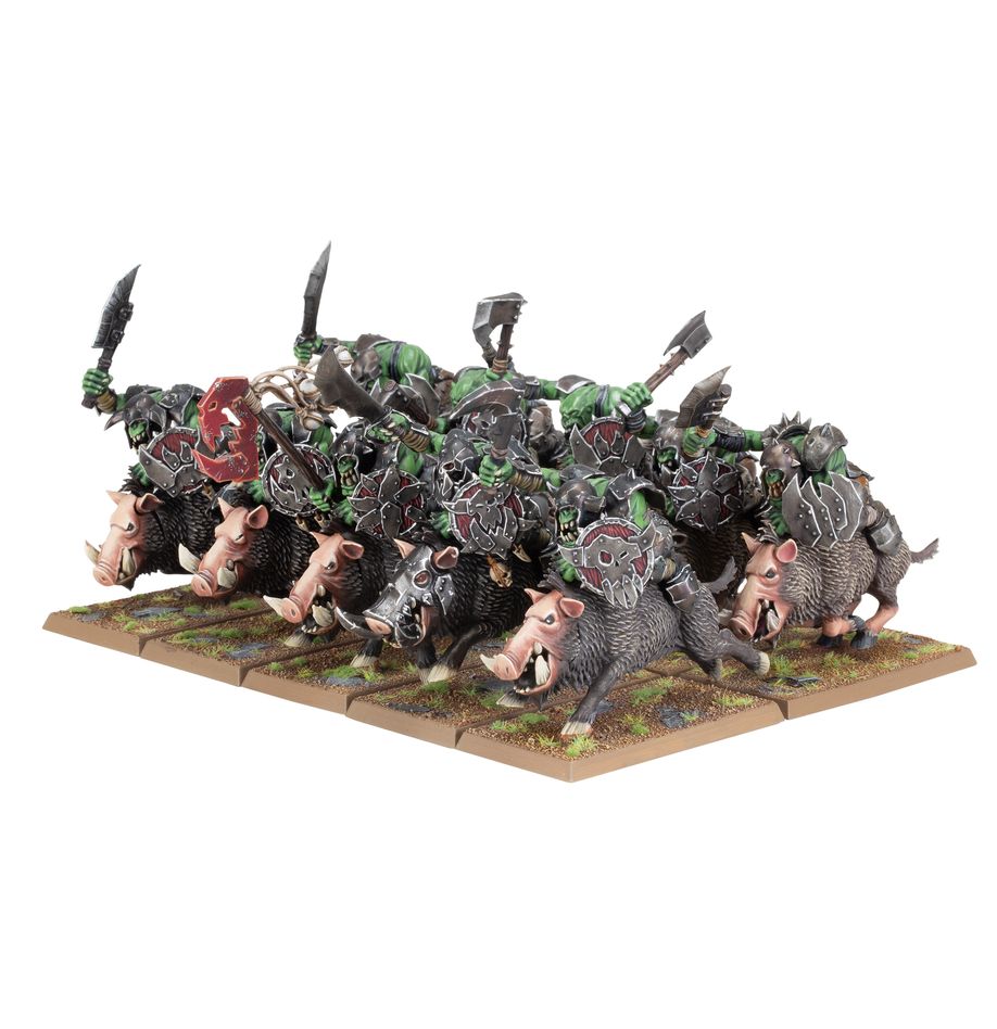 Warhammer: The Old World - Orc & Goblin Tribes - Orc Boar Boyz Mob