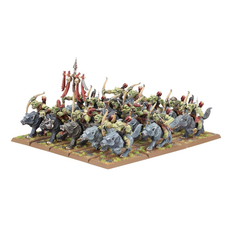 Warhammer: The Old World - Orc & Goblin Tribes - Goblin Wolf Rider Mob
