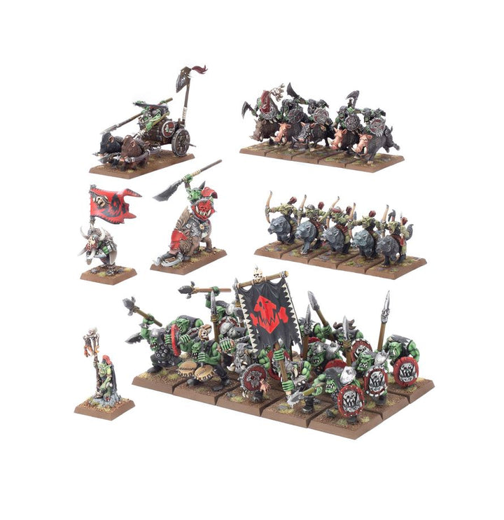 Warhammer: The Old World - Battle March Army - Orc &amp; Goblin Tribes