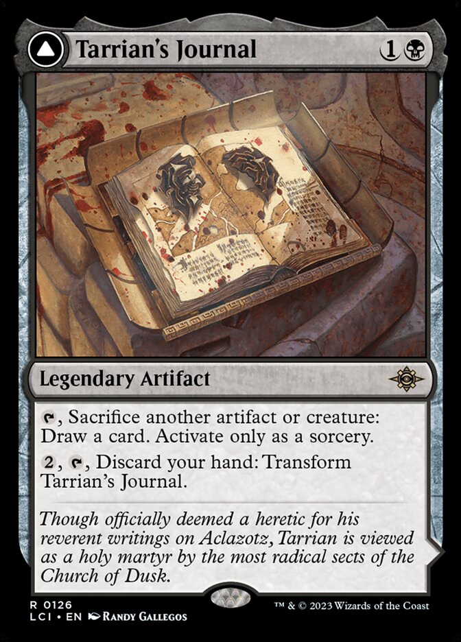 Tarrian's Journal // The Tomb of Aclazotz, The lost caverns of ixalan Card Art