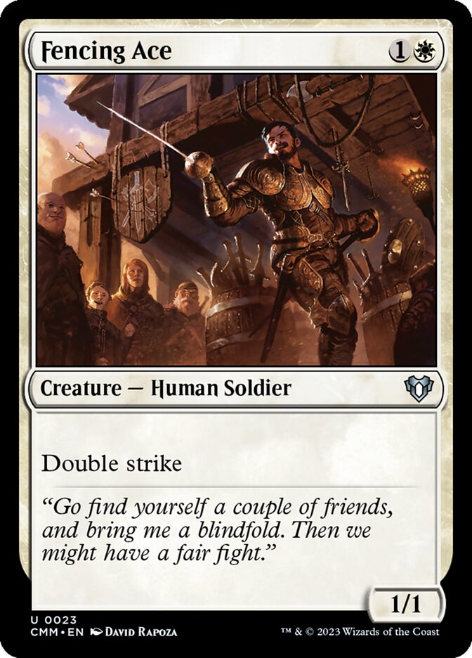 Fencing Ace, Commander masters Card Art