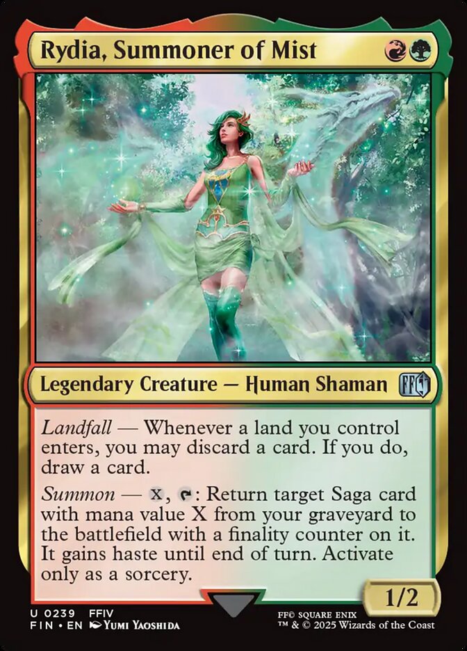 Rydia, Summoner of Mist, Final fantasy Card Art