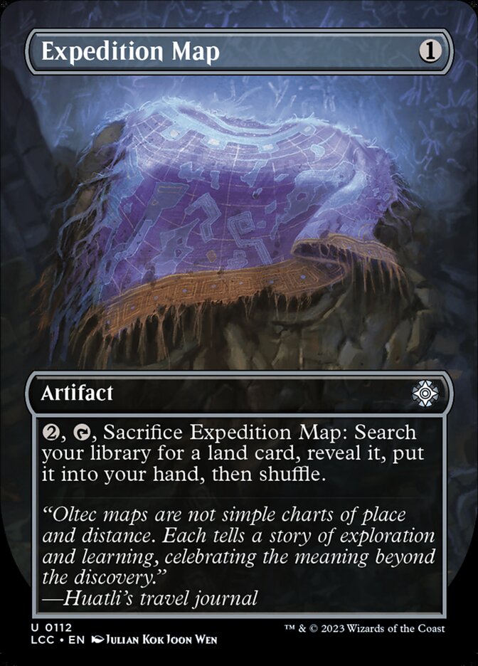Expedition Map, The Lost Caverns Of Ixalan Commander Card Art