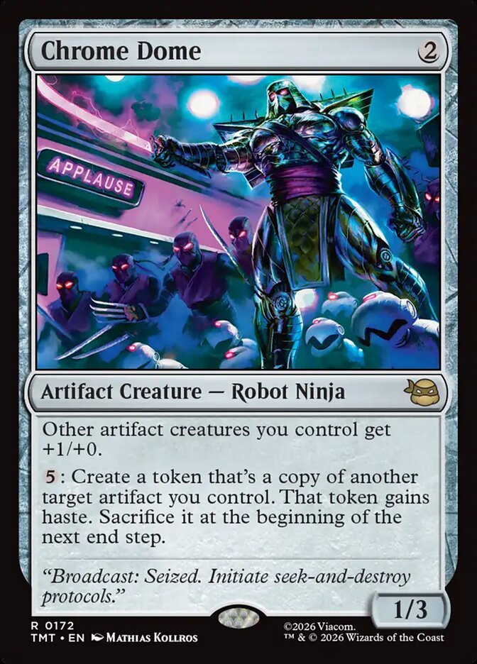 Chrome Dome, Teenage Mutant Ninja Turtles Card Art