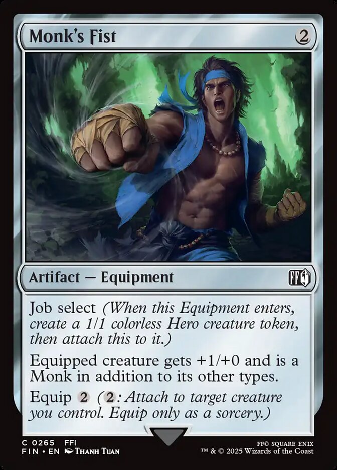 Monk's Fist, Final fantasy Card Art