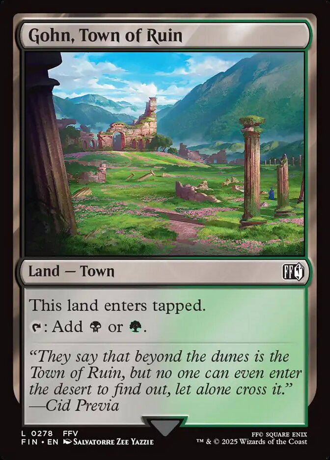 Gohn, Town of Ruin, Final fantasy Card Art