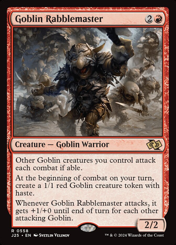 Goblin Rabblemaster, Foundations jumpstart Card Art