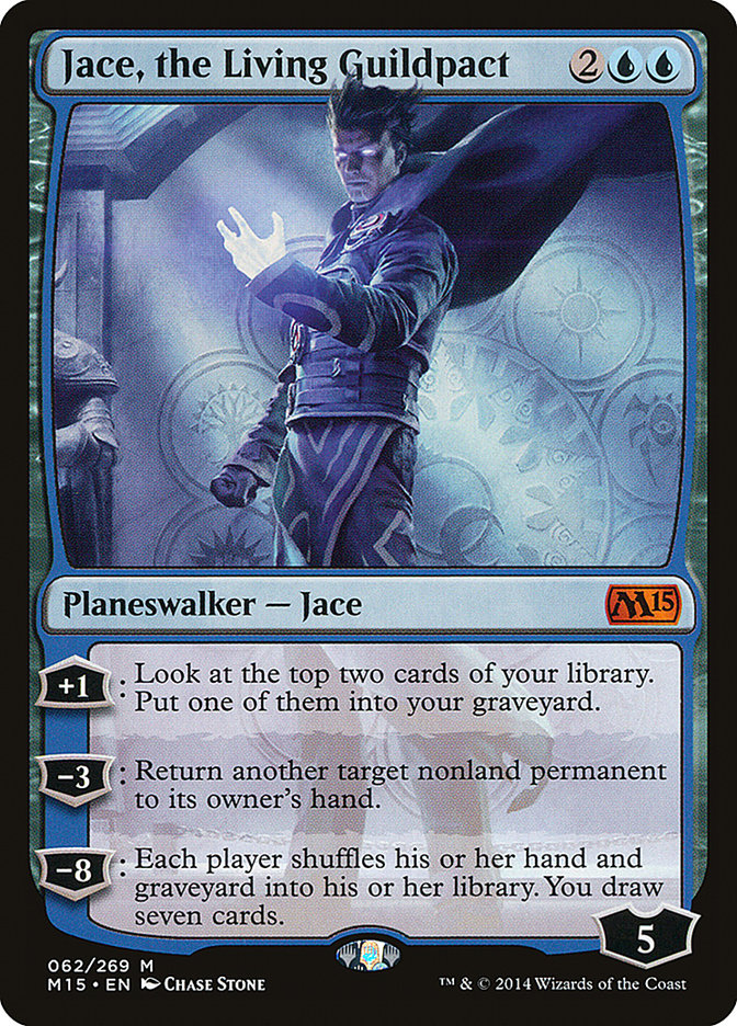 Jace, the Living Guildpact, Magic 2015 Card Art