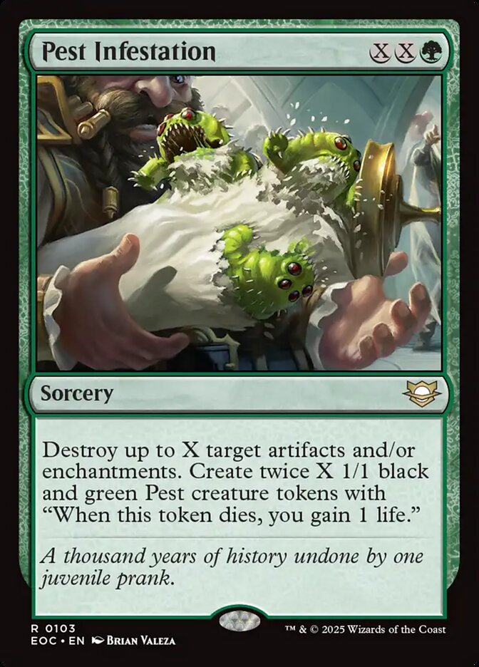 Pest Infestation, Edge Of Eternities Commander Card Art