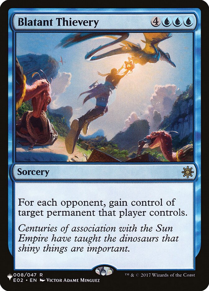 Blatant Thievery, The List Card Art