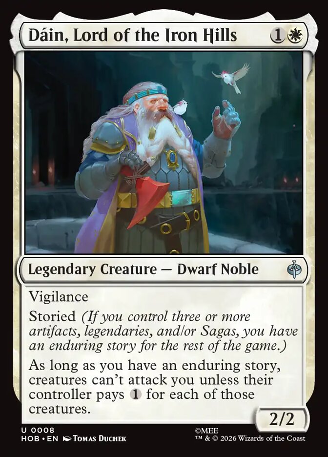Dáin, Lord of the Iron Hills, The Hobbit Card Art