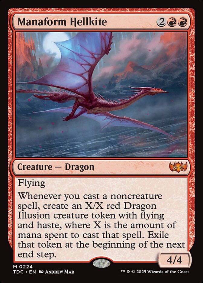 Manaform Hellkite, Tarkir: Dragonstorm Commander Card Art