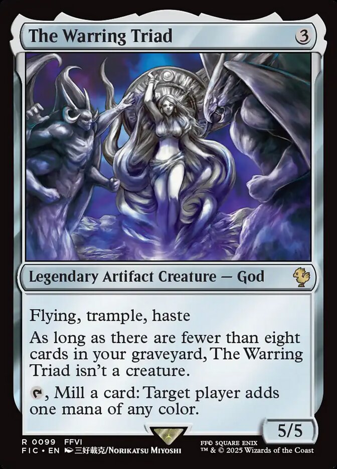 The Warring Triad, Final fantasy commander Card Art