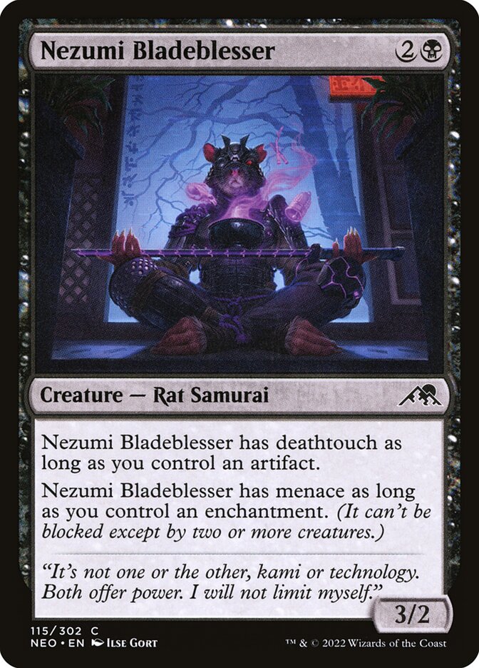 Nezumi Bladeblesser, Kamigawa: Neon Dynasty Card Art
