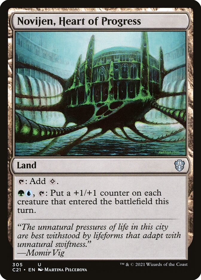 Novijen, Heart of Progress, Commander 2021 Card Art