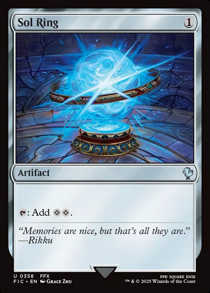 Sol Ring, Final fantasy commander Card Art