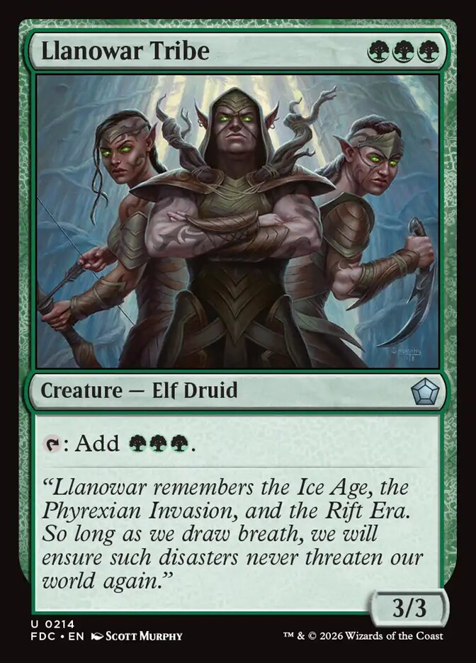 Llanowar Tribe, Foundations Commander Card Art