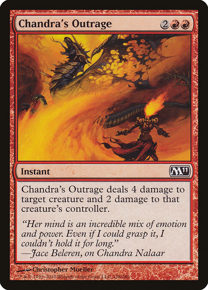 Chandra's Outrage, Magic 2011 Card Art