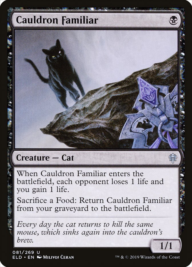 Cauldron Familiar, Throne of eldraine Card Art