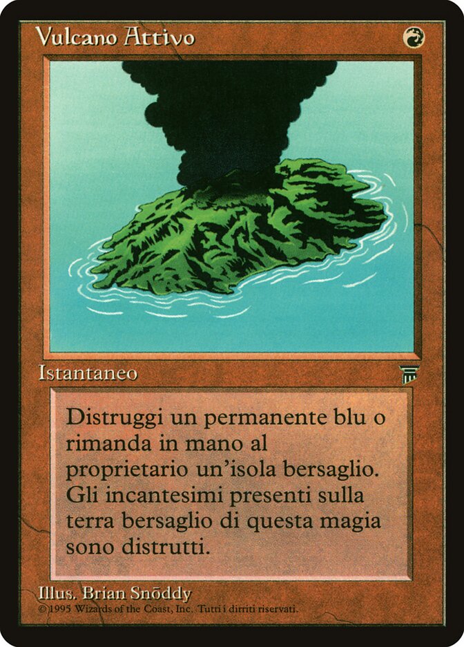 Active Volcano, Legends Card Art