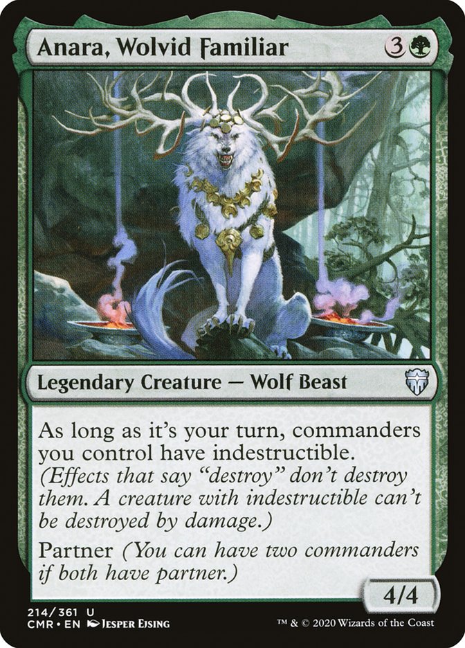 Anara, Wolvid Familiar, Commander legends Card Art