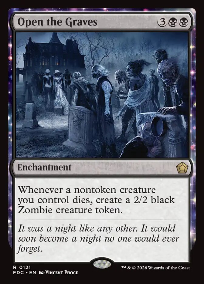 Open the Graves, Foundations Commander Card Art
