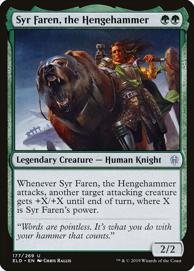 Syr Faren, the Hengehammer, Throne of eldraine Card Art