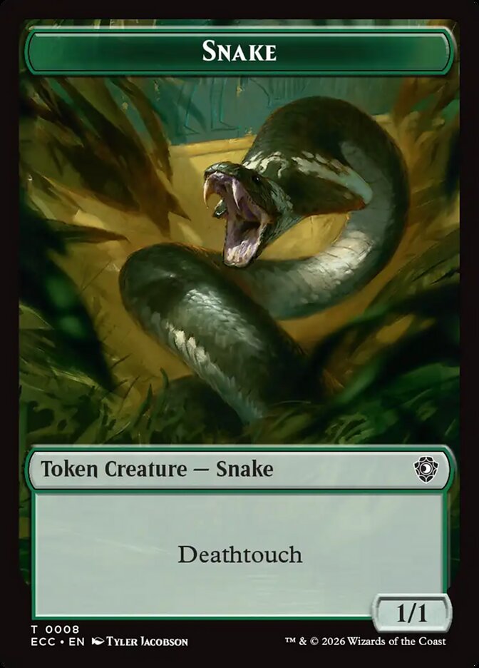Snake, Lorwyn Eclipsed Commander Tokens Card Art