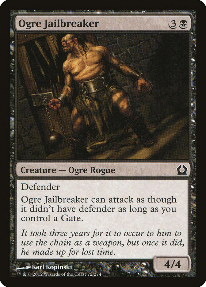 Ogre Jailbreaker, Return To Ravnica Card Art
