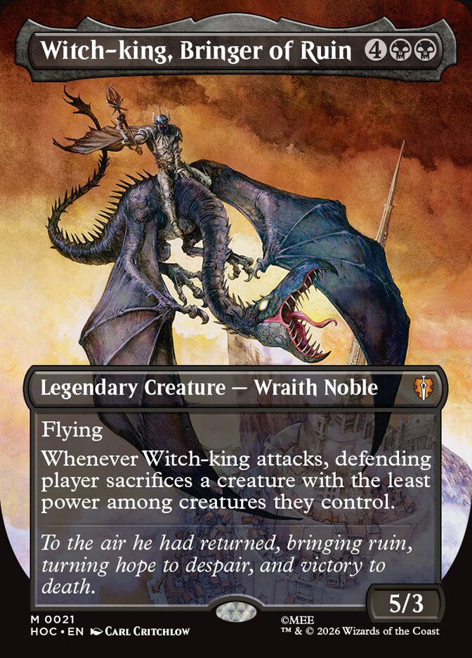 Witch-king, Bringer of Ruin, The Hobbit Eternal Card Art
