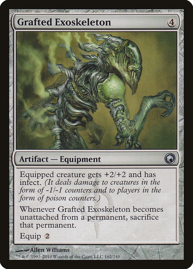 Grafted Exoskeleton, Scars of mirrodin Card Art