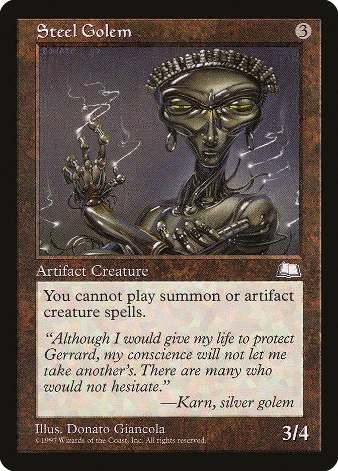 Steel Golem, Weatherlight Card Art