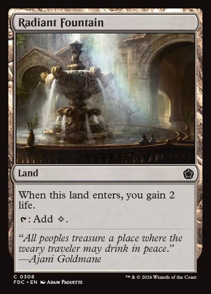 Radiant Fountain, Foundations Commander Card Art
