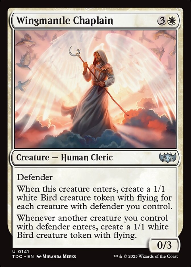 Wingmantle Chaplain, Tarkir: Dragonstorm Commander Card Art