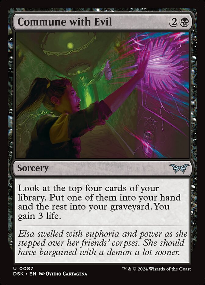 Commune with Evil, Duskmourn: House Of Horror Card Art
