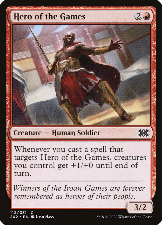 Hero of the Games, Double masters 2022 Card Art