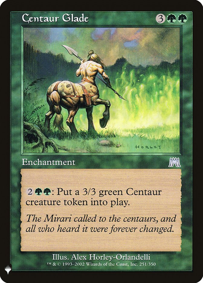 Centaur Glade, The List Card Art