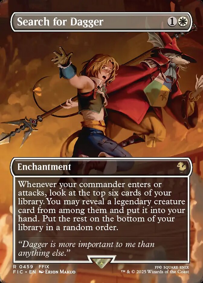 Search for Dagger, Final Fantasy Commander Card Art