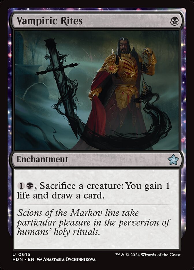 Vampiric Rites, Foundations Card Art