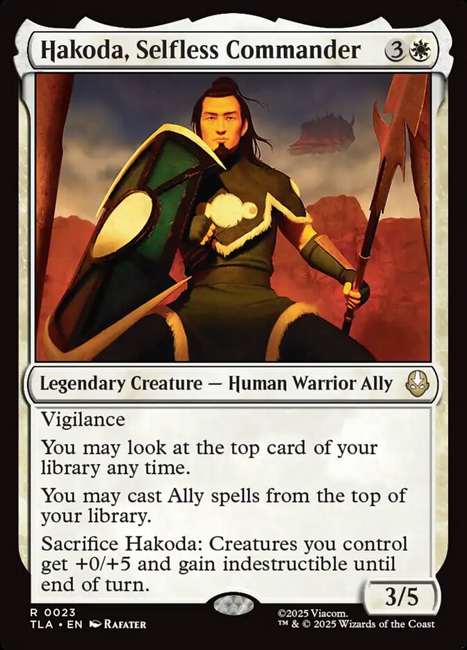 Hakoda, Selfless Commander, Avatar: The Last Airbender Card Art