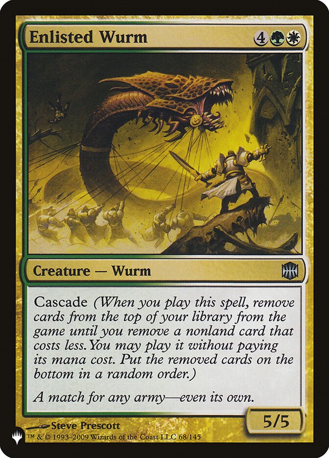 Enlisted Wurm, The List Card Art