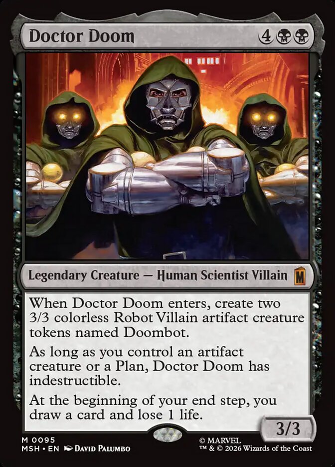 Doctor Doom, Marvel Super Heroes Card Art