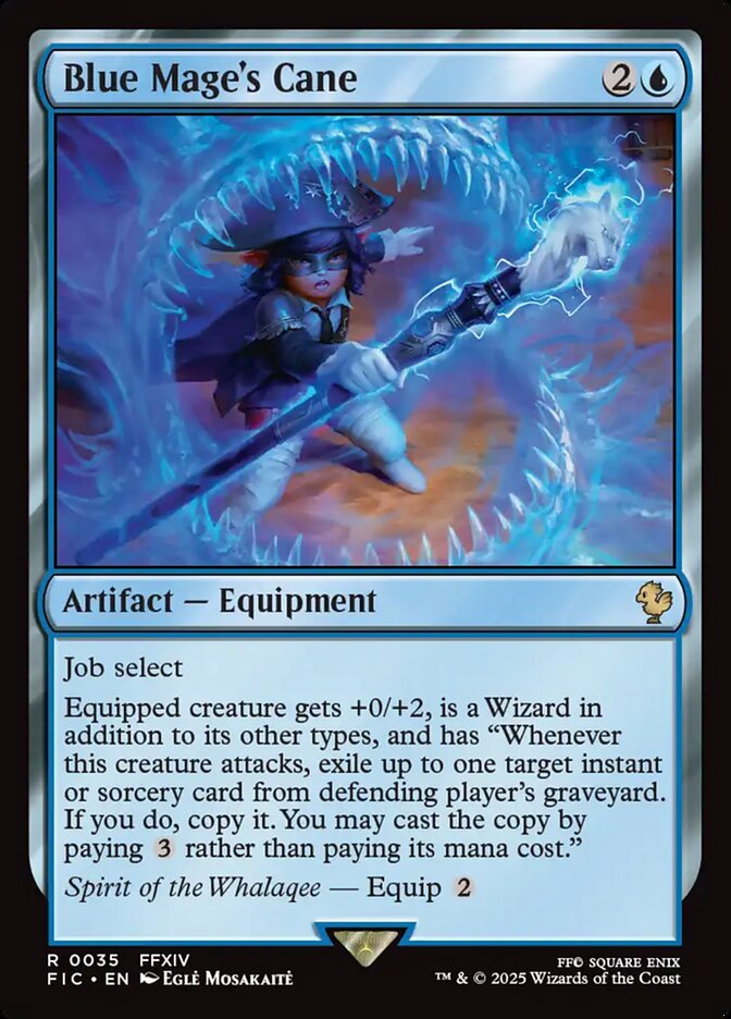 Blue Mage's Cane, Final fantasy commander Card Art