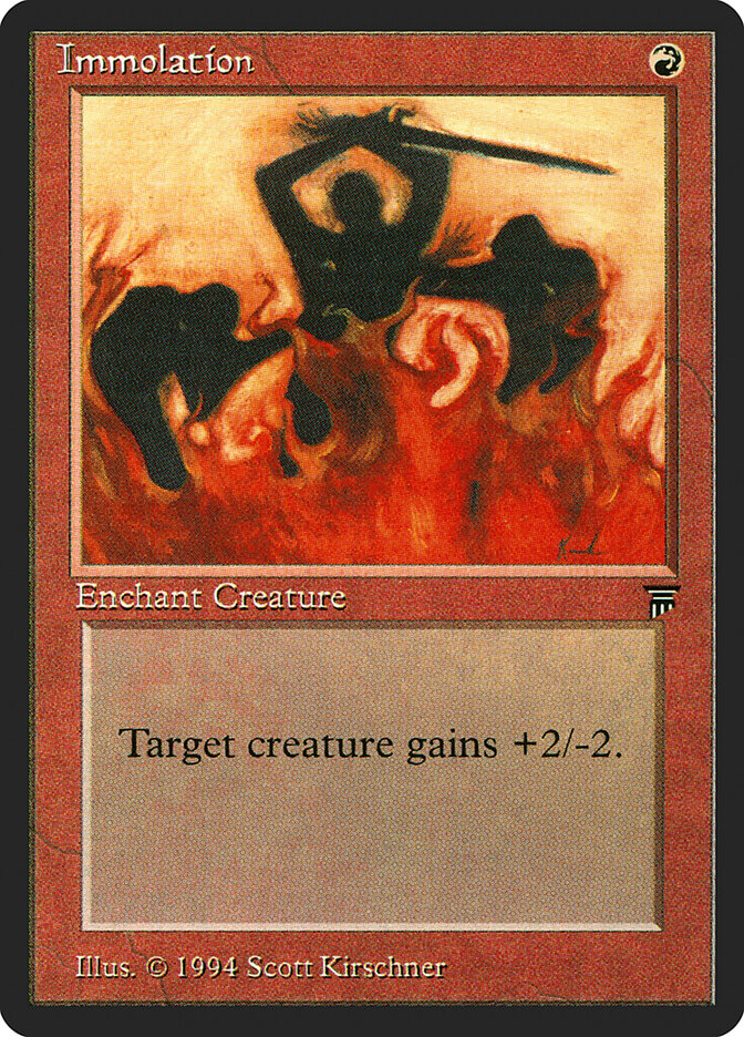 Immolation, Legends Card Art