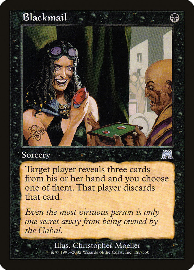 Blackmail, Onslaught Card Art